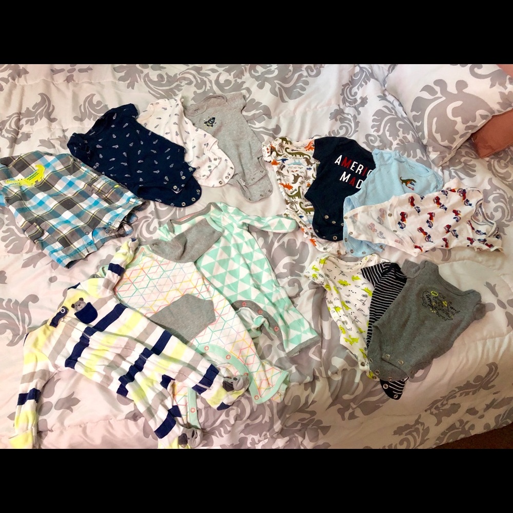 💄💋 15pcs Onesies and Pajamas NB- 0-3 Months💋💄